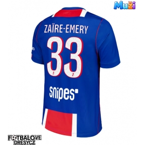 Paris Saint-Germain Warren Zaire-Emery #33 Domácí Dres 2026-27 Krátký Rukáv